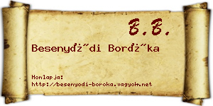 Besenyődi Boróka névjegykártya
